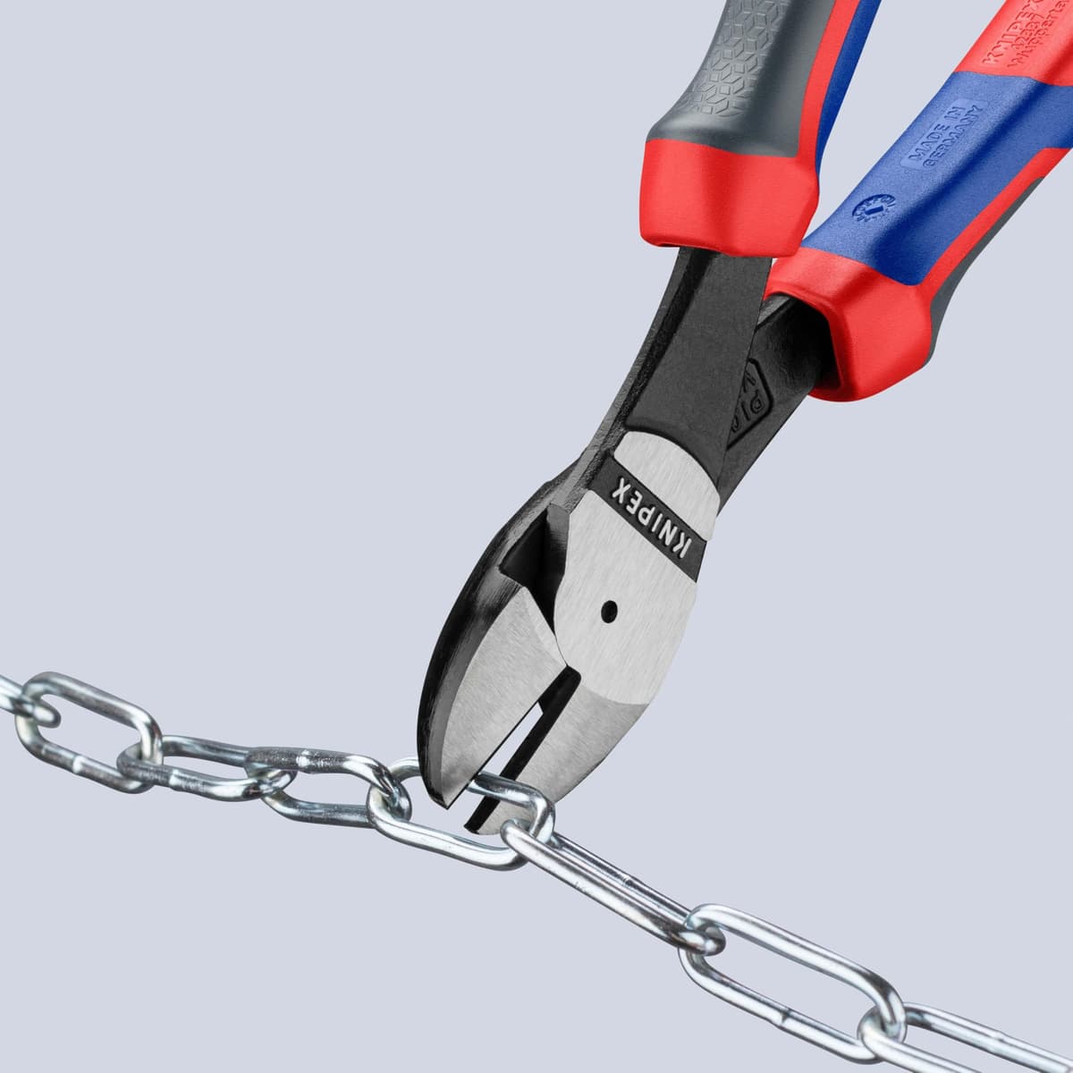 KNIPEX Alicates de corte diagonal de fuerza con mangos confort 200 mm, 74 02 200 — view 2