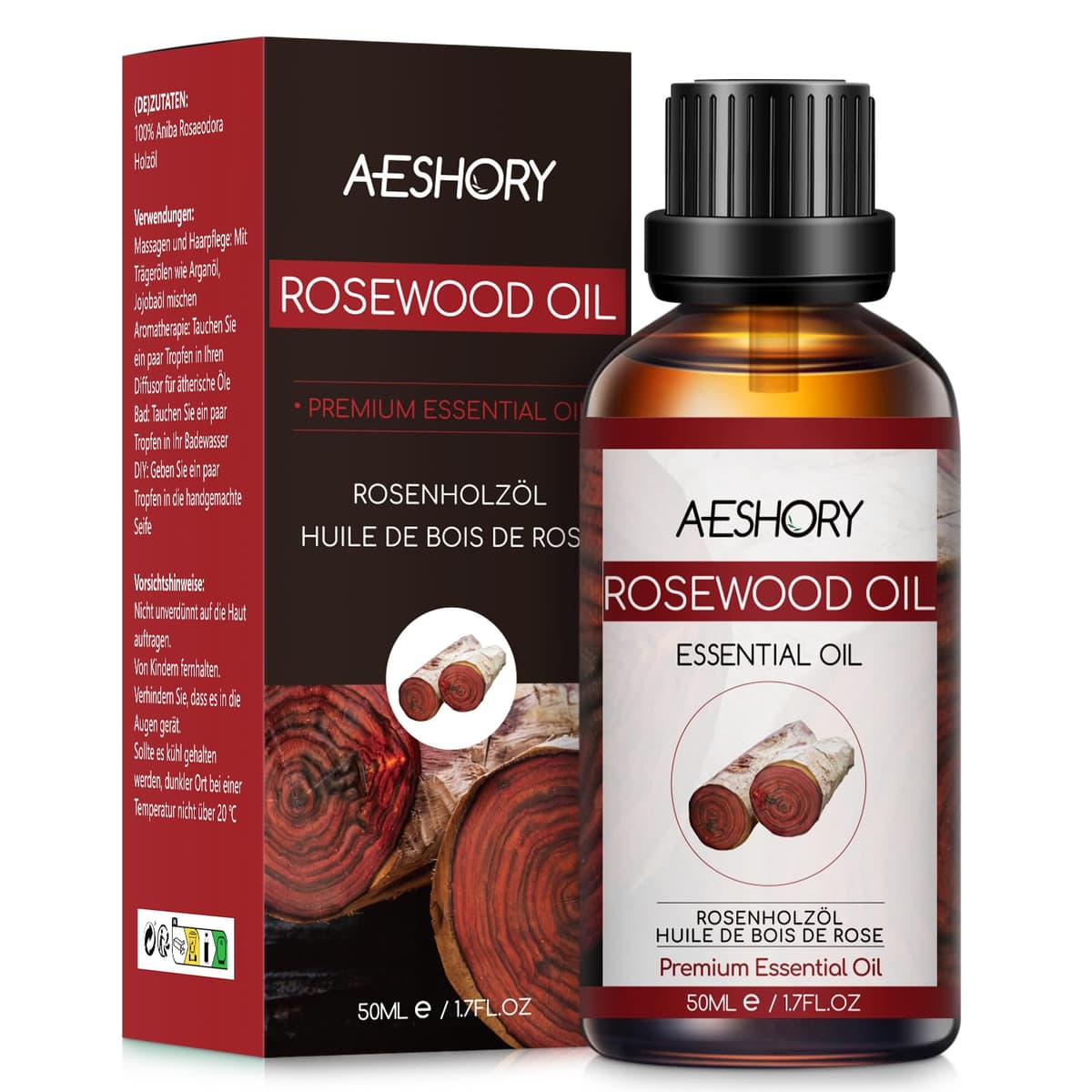 AESHORY Aceite Esencial de Rosa 50ML, Natural Aceite de Aromaterapia de Rosa, Aceites de Fragancia Premium para Humidificador, Masaje, Baño, Cuidado la Piel, Relajación y Calma — view 33
