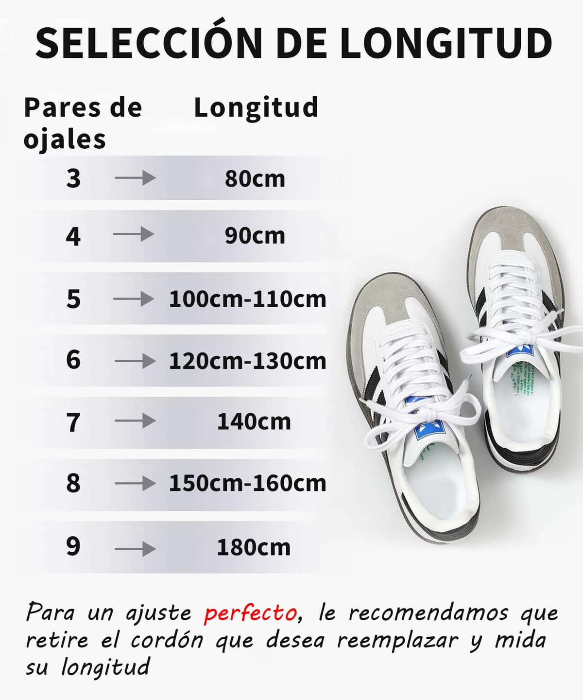 Stepace 2 Pares Cordones Planos de 100% algodón 8 mm de Ancho Cordones para Zapatillas y Zapatos Deportivas — view 7
