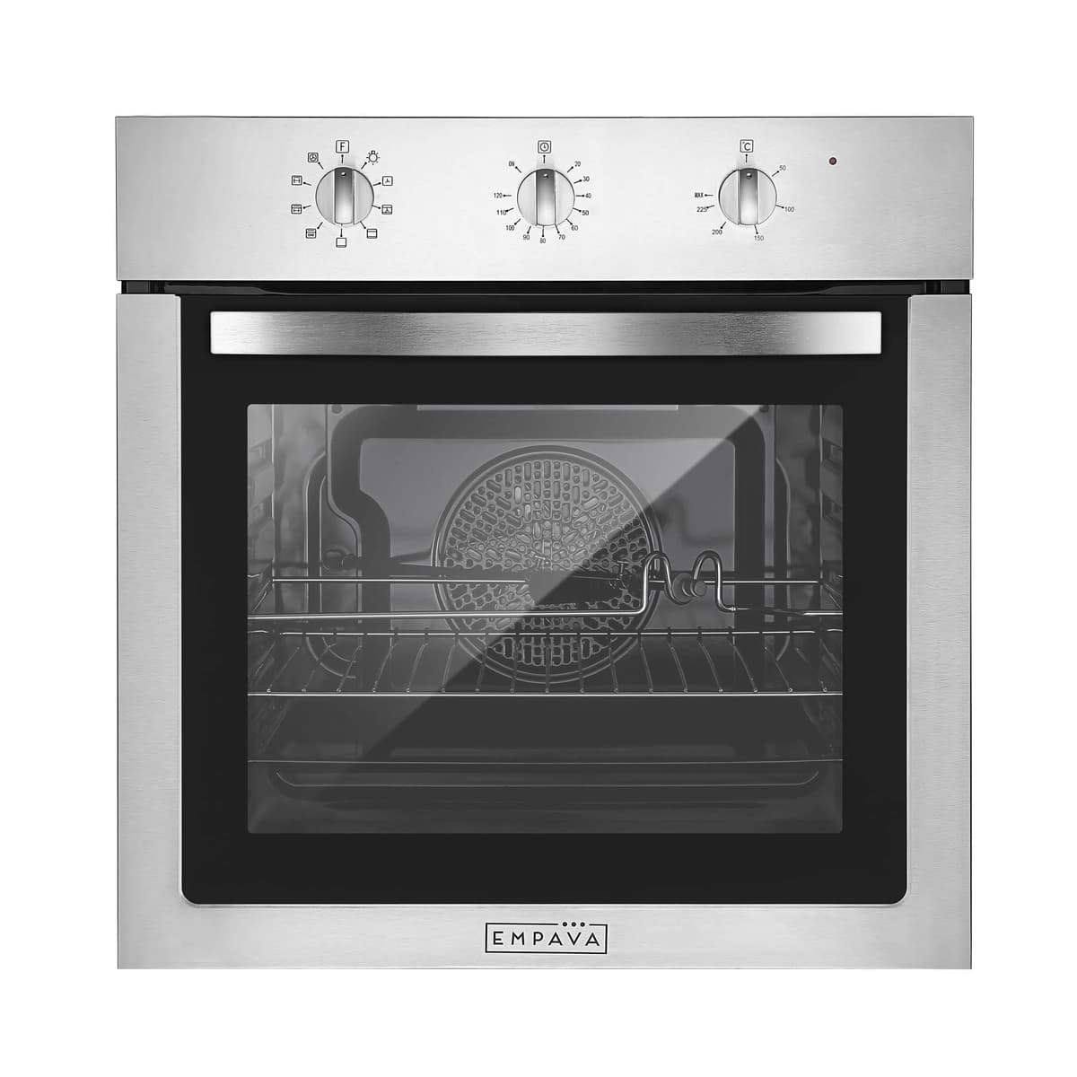 Empava Built In Oven - 72L, 12 Functions, 60cm, 2800W Stainless Steel Electric Fan Oven
