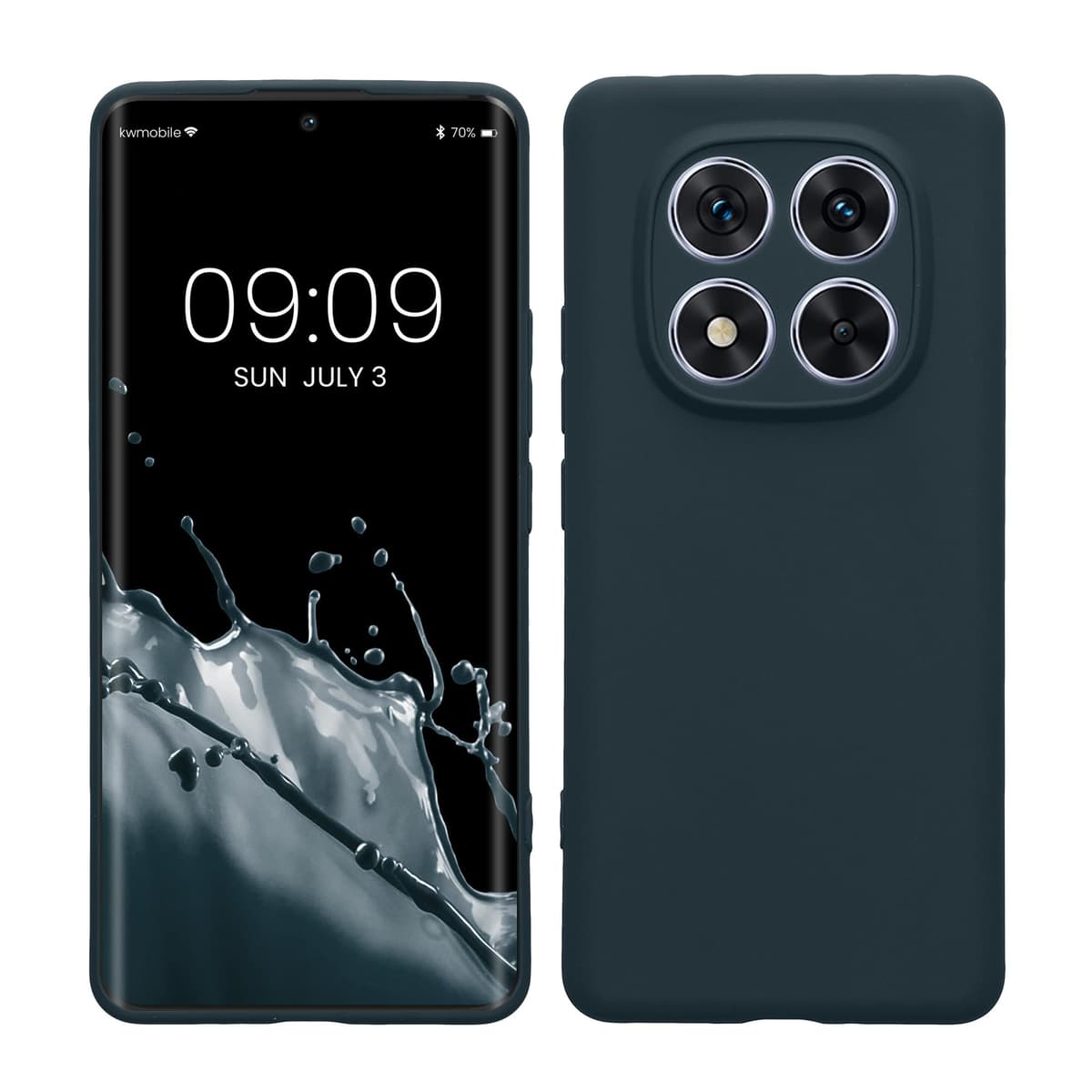 kwmobile Carcasa Compatible con Xiaomi Redmi Note 14 Pro 5G / Poco X7 Funda - Funda Ultrafina de TPU con Bordes elevados - Lavanda Metalizado — view 174