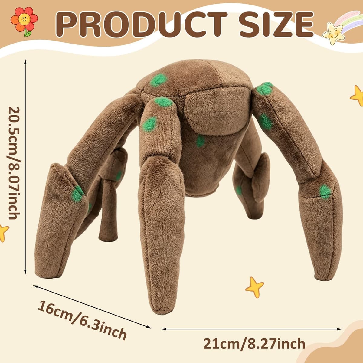 Project Hail Mary Plush, Rocky Project Hail Mary, 8 Inch Alien Stuffed Animal, Soft Sci-Fi Companion Plush, for Kids & Adults, for Christmas & Birthdays — view 2