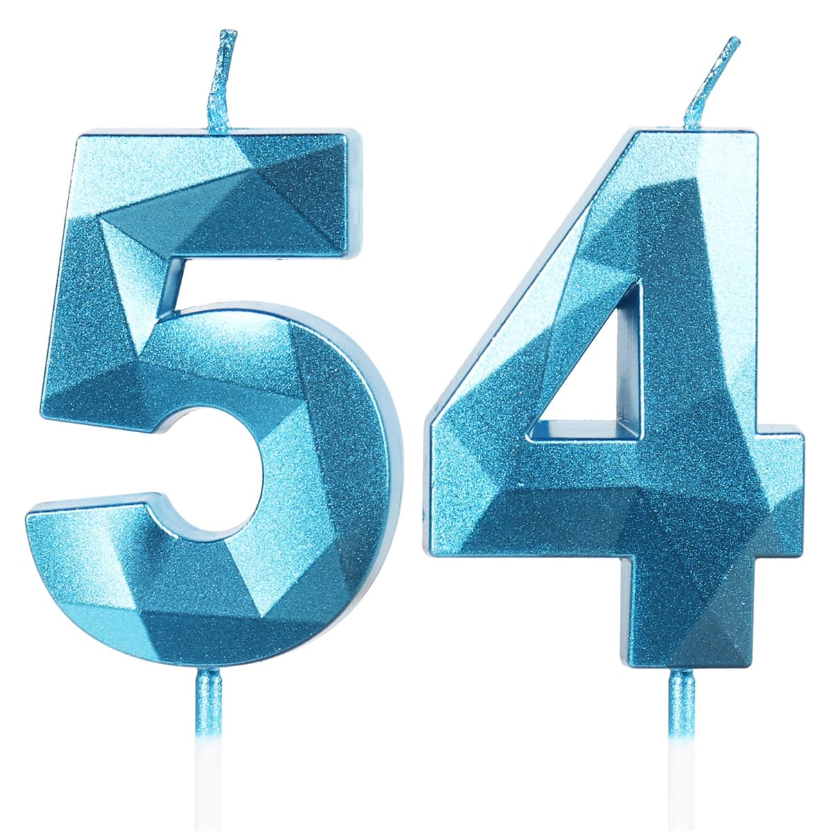 Yiran 50th Birthday Candles, Gold Number 50 Happy Birthday Candles, Cake Topper Decorations for Birthday Party, Wedding Anniversary Celebration Supply — view 34