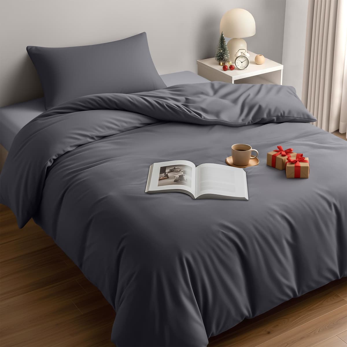 Utopia Bedding Funda Nordica Cama 180 - Microfibra Juego de Funda Nordica 240x260 cm y 2 Fundas de Almohada 65x65 cm (Blanco) — view 74