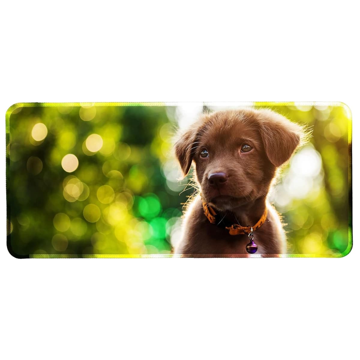Silent Monsters Mouse Mat XX Large 35 x 16 inches / 90 x 40 cm, Sloth Follow Your Dreams, system Stitched Edges, Office/Gaming Mousemat, Mousepad non-slip & quiet, Desk Mat XXL — view 45
