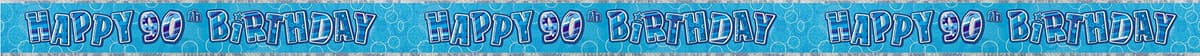 Unique Party 92068 - 9ft Foil Glitz Pink Happy 80th Birthday Banner — view 213