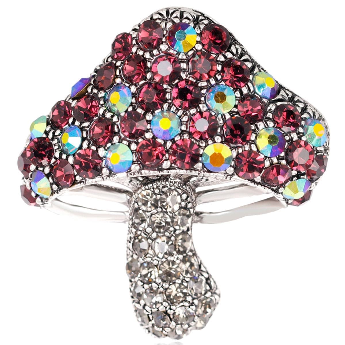 FAIRYGATE Rhinestone Brooch Clothing Jewellery Accessories Fashion Elegant Shiny Crystal Teardrop Brooches Wreath Pendent Lapel Pin，B36 — view 13