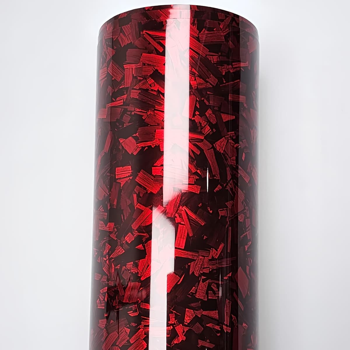 Forged Carbon Fiber Red-silver Vinyl Wrap Sticker Free Bubble Air Release DIY Decal Car Auto Vehicle Morotcycle Self Adhesive (Red-silver, 30cm x 150cm) — view 8