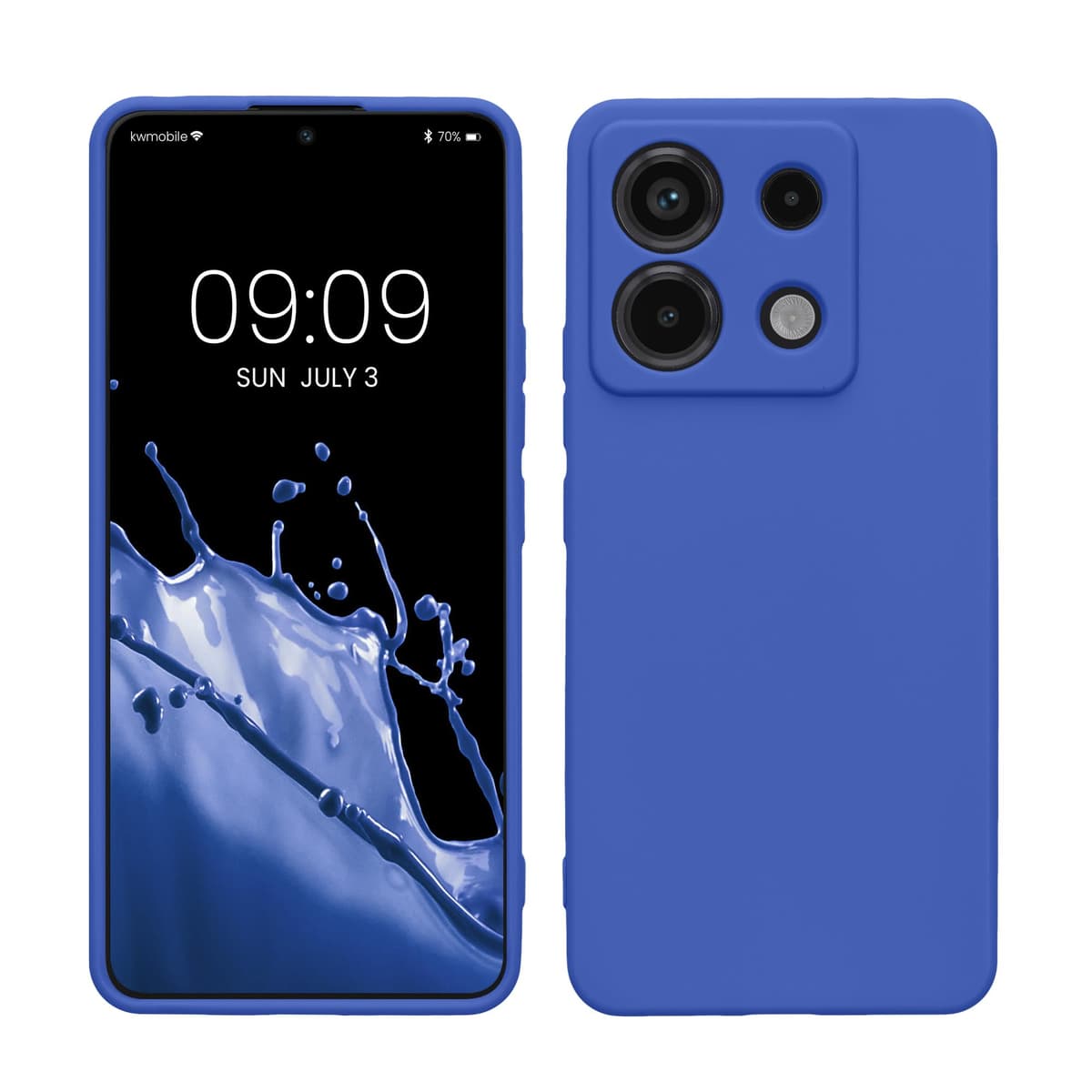 kwmobile Carcasa Compatible con Xiaomi Redmi Note 14 Pro 5G / Poco X7 Funda - Funda Ultrafina de TPU con Bordes elevados - Lavanda Metalizado — view 127