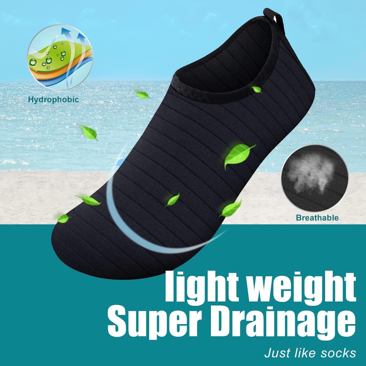 Steppli Water Shoes Swim Aqua Shoes for Men Women — view 2