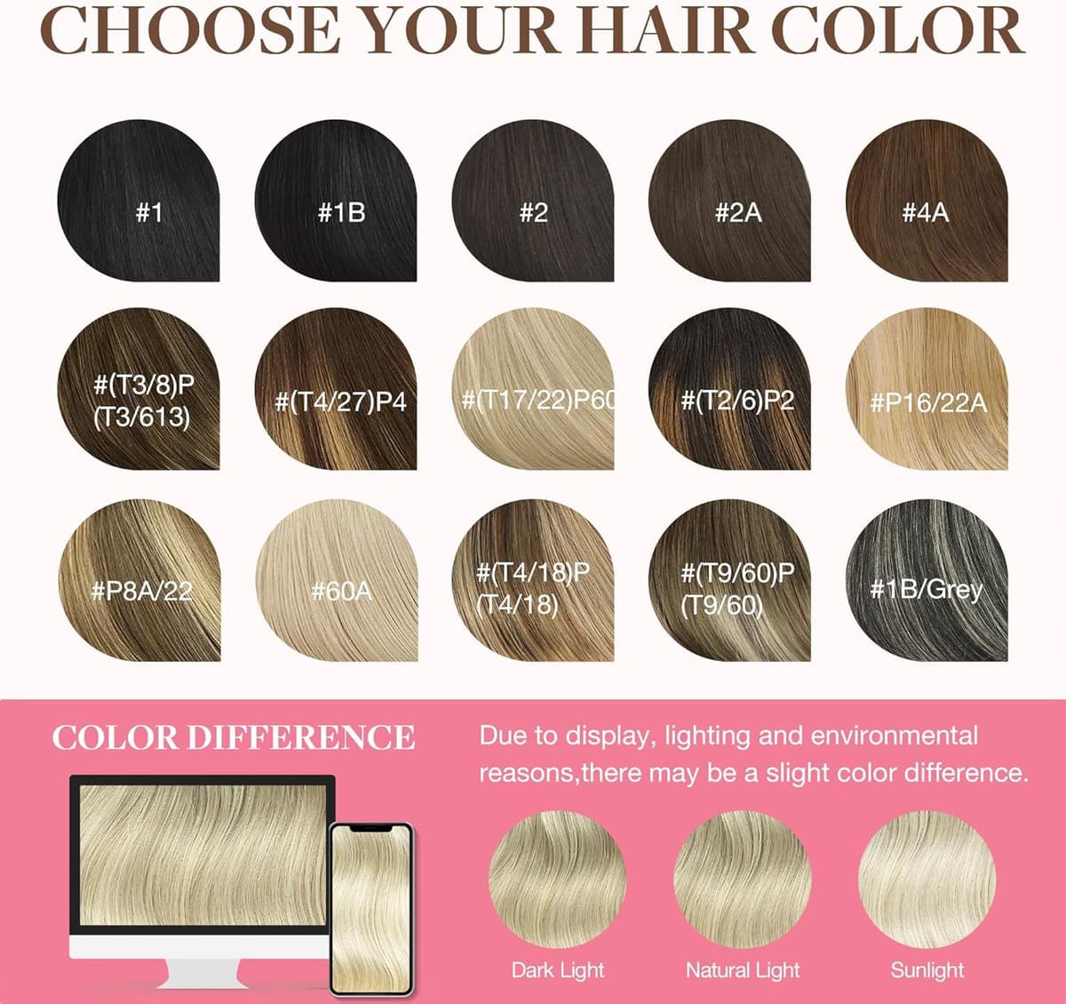 GOO GOO Clip in Hair Extensions Human Hair, 18inch 150g 9Pcs, #2 Dark Brown, Hair extensions for women, Human Hair Extensions Clip in — view 108