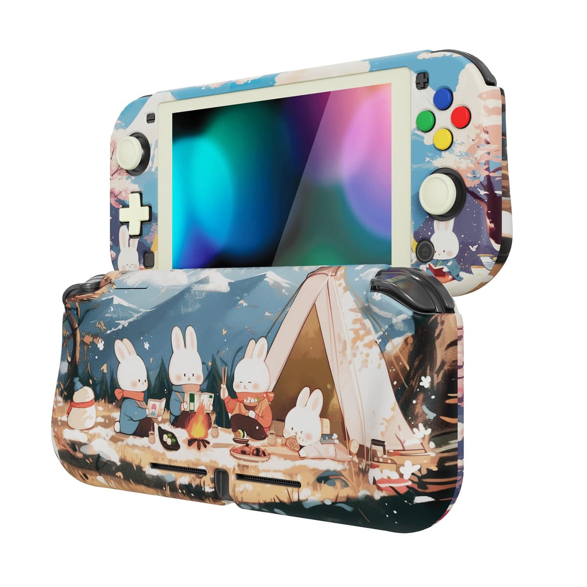 playvital ZealProtect Protective Case for Nintendo Switch Lite, Hard Shell Grip Cover for Nintendo Switch Lite w/Screen Protector & Thumb Grip Caps & Button Caps - Antique Yellow — view 49