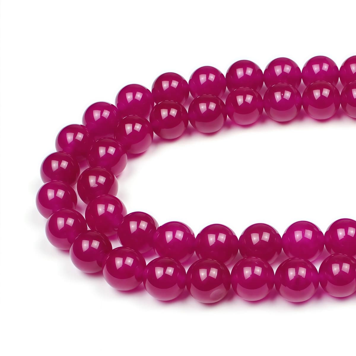 MJDCB 12mm 30 piezas Cuentas de Piedra Turquesa Rojo Sintéticas Redondas Sueltas Piedras Semipreciosas para Hacer Joyas Pulseras Collares — view 14