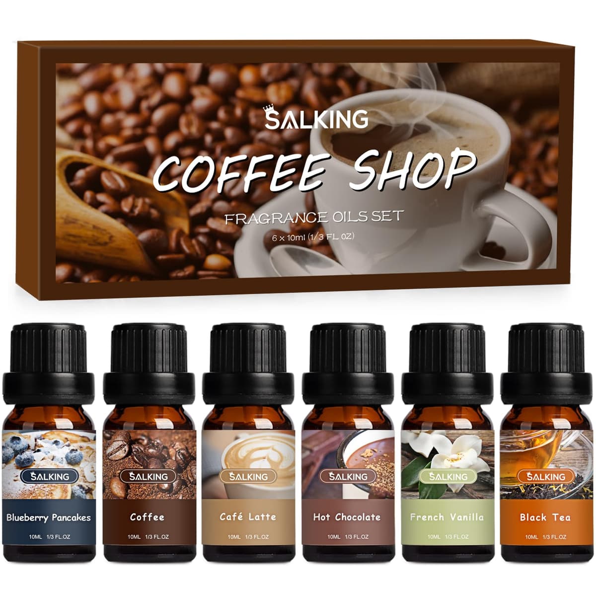 SALKING Flores Aceites Esenciales para Humidificador Difusor 6 x 10 ml,100% Puro Aceites Esenciales Naturales Aceite Perfumado - Lavanda,Rosa, Jazmín, Gardenia, Manzanilla, Flor de cerezo — view 19