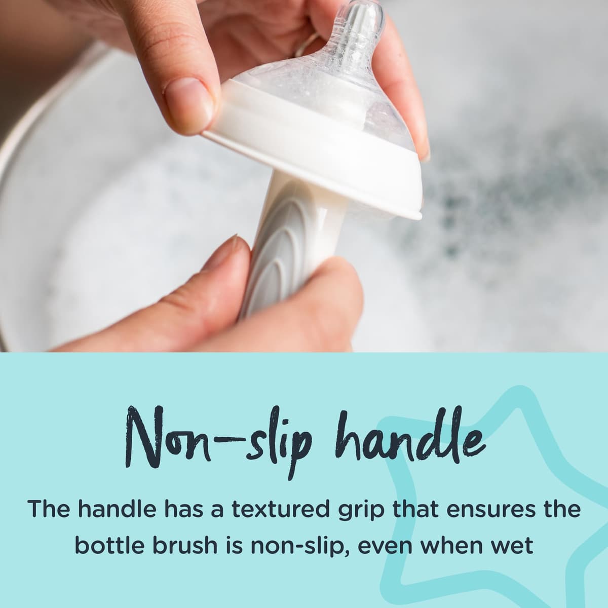 Tommee Tippee Closer to Nature 2-in-1 Baby Bottle Brush (Assorted) — view 6