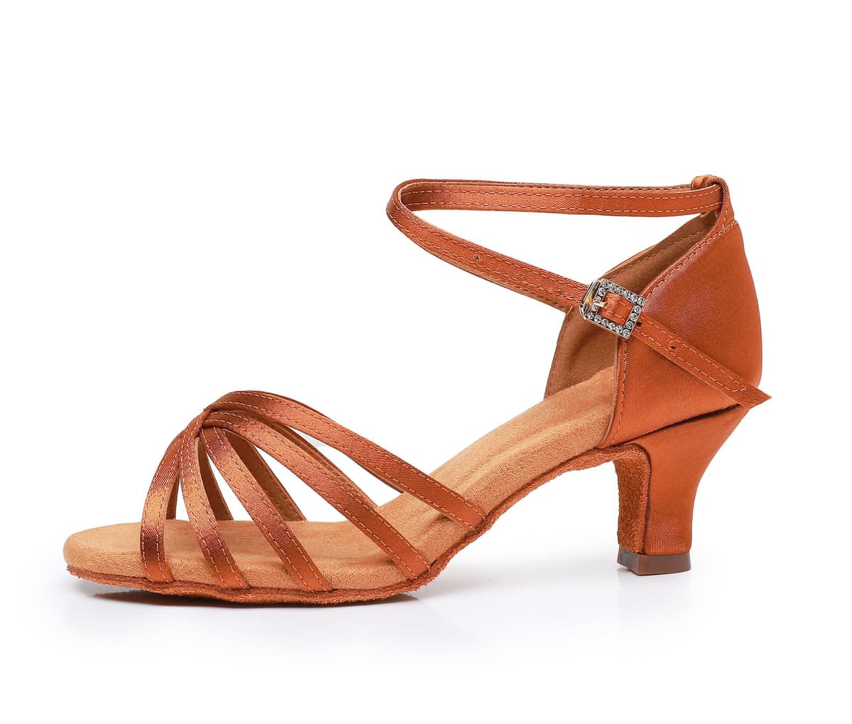 Rosefinch Zapatos de Danza Latina para Mujer Negro Profesional Zapatos de Baile de salón de Fiesta de Salsa de Baile práctica de Rendimiento Zapatos tamaño — view 3