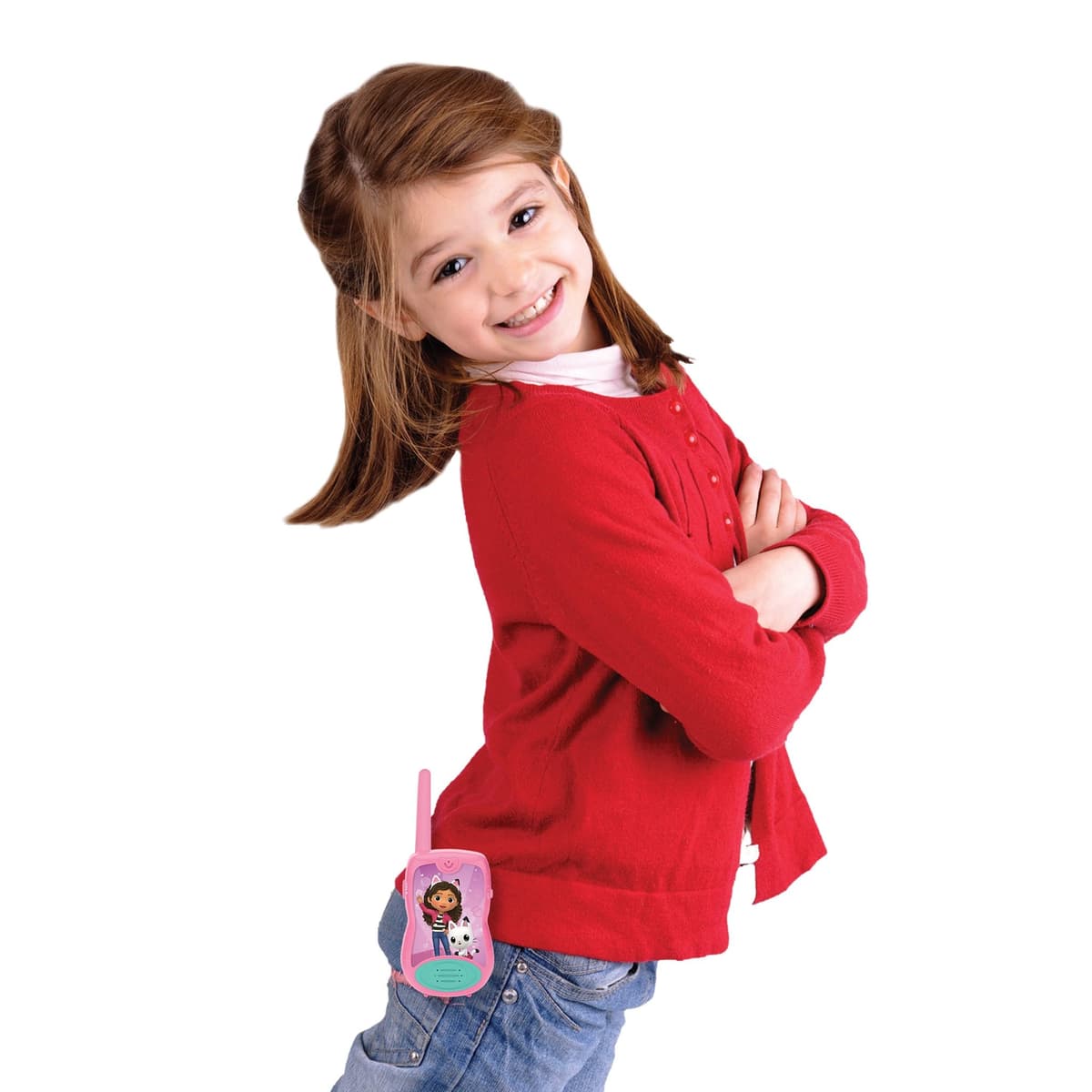 Lexibook, La Casa de Muñecas de Gabby, Walkie-Talkies 200m, Juego de comunicación para niños, Clip para cinturón, Funciona con Pilas, Rosa, TW12GDH — view 4