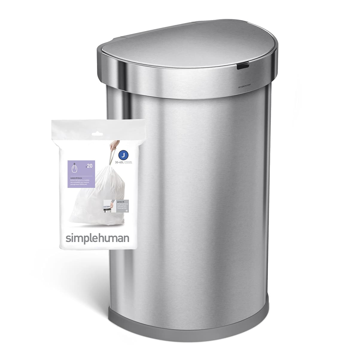 simplehuman CW0258 3 x paquete de 20 bolsas de basura a medida (60 bolsas), código H, plástico blanco — view 69