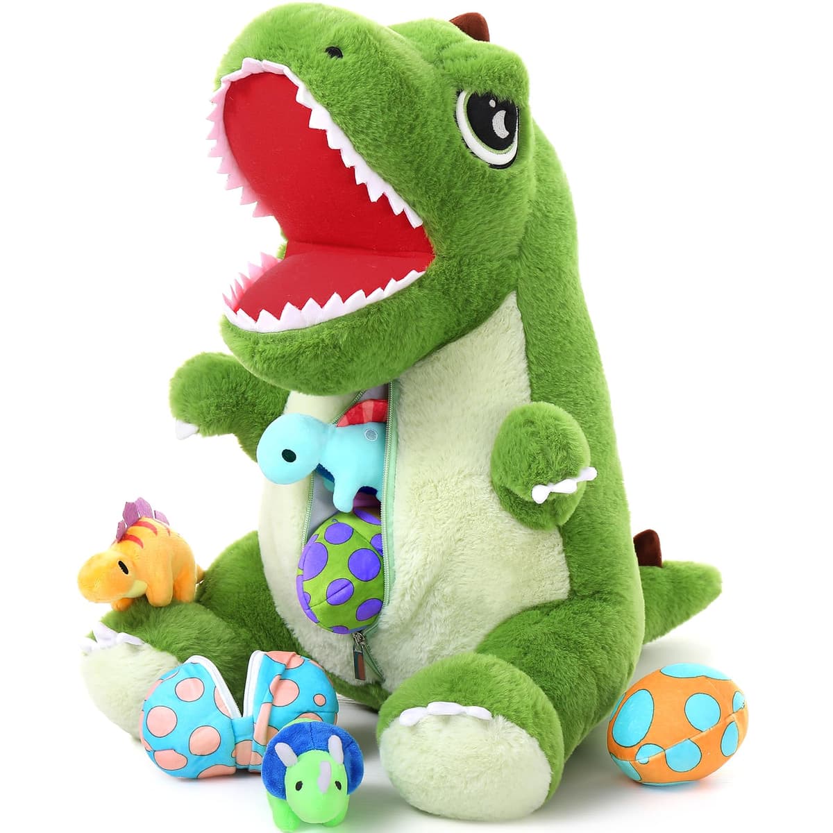 MorisMos Giant Easter Bunny Teddy Soft Toy, 60cm Cuddly Rabbit Teddy with 3 Baby Inside, Big Fluffy Bunny Stuffed Animals Gift for Kids Girlfriend Birthday Easter Decorations — view 19