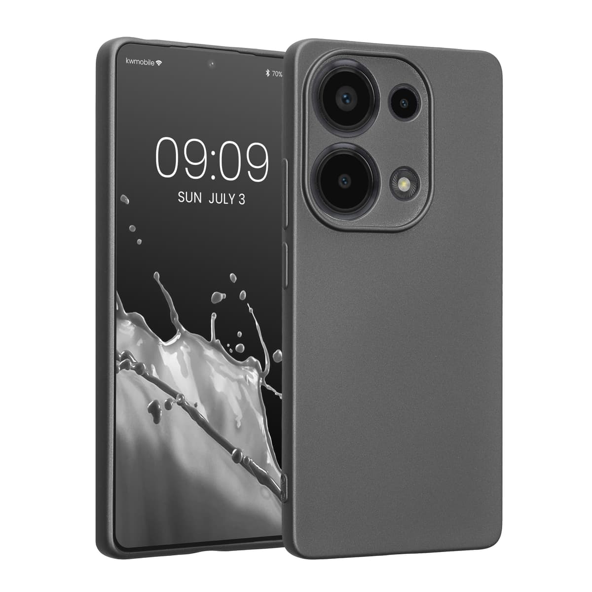 kwmobile Carcasa Compatible con Xiaomi Redmi Note 14 Pro 5G / Poco X7 Funda - Funda Ultrafina de TPU con Bordes elevados - Lavanda Metalizado — view 67