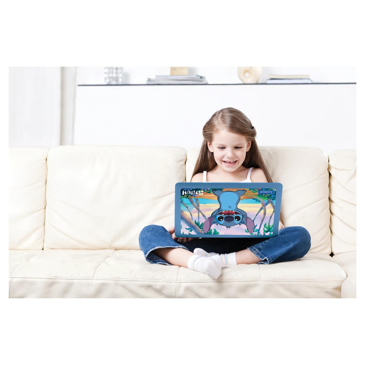 Lexibook, Disney Stitch, Ordenador Educativo bilingüe en inglés/español, 124 Actividades de lenguaje, Escritura, matemáticas, lógica, música y Juegos, para niños y niñas, JC598Di2 — view 5