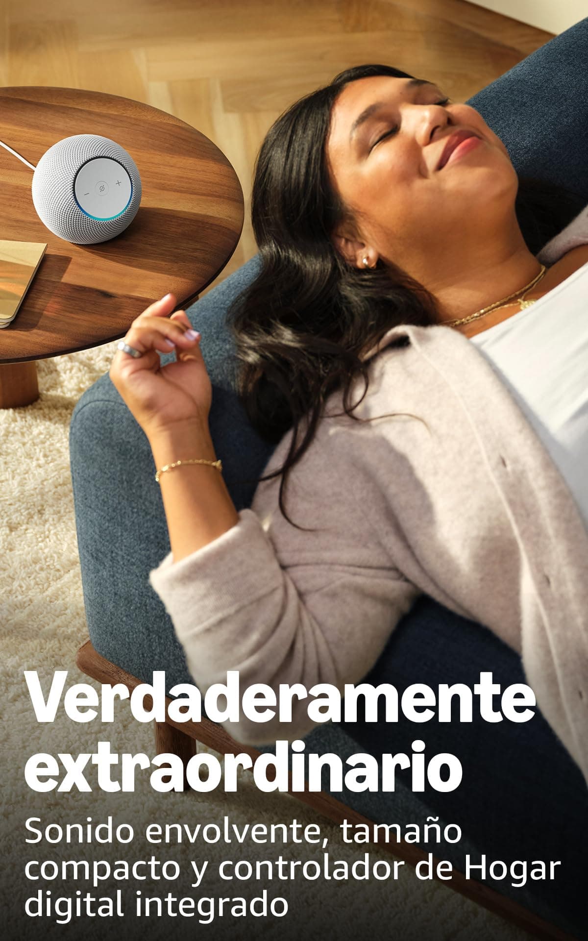 Amazon Echo Dot Max (última generación): altavoz Alexa con sonido envolvente y controlador de Hogar digital integrado, Grafito — view 3