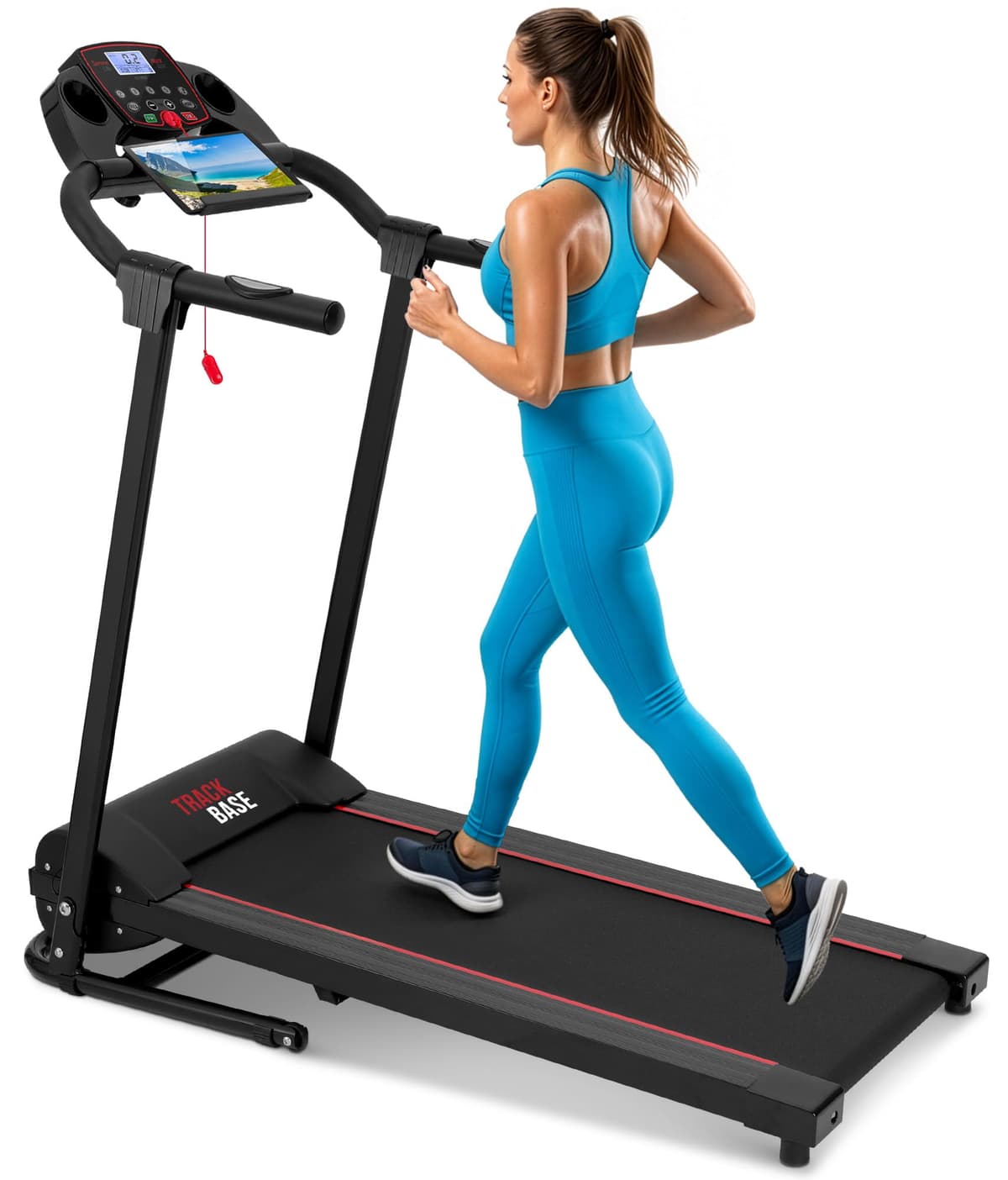 SereneLife Treadmills for Home with 13% Manual Incline Treadmill, 3.5HP - Compact Digital Portable Foldable Treadmill with Speakers, Bluetooth, App Sync, Heart Rate Monitor, for Walking, Running, Gym