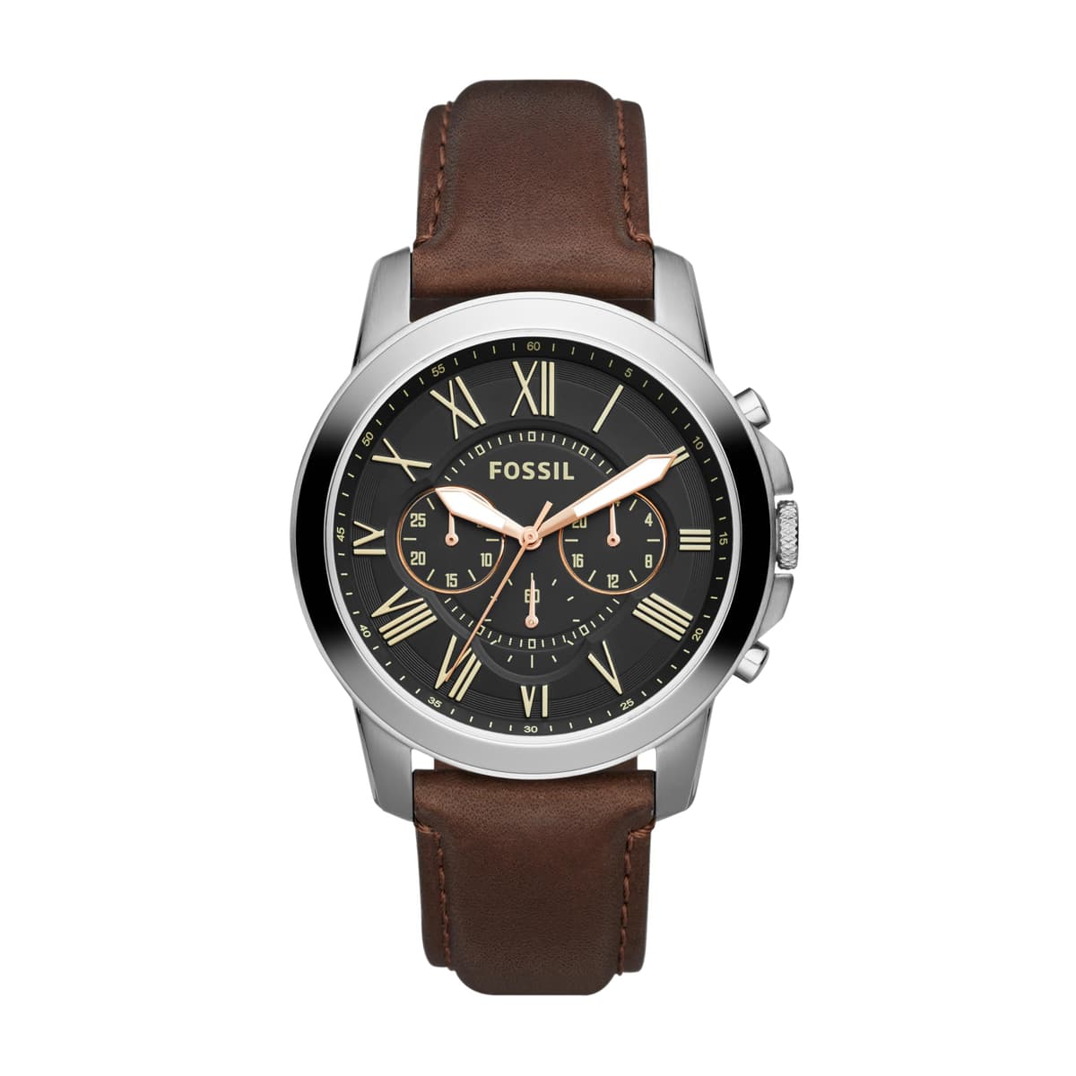 Fossil Men's Watch, Grant Quartz Stainless Steel Chronograph Watch for Men — view 9