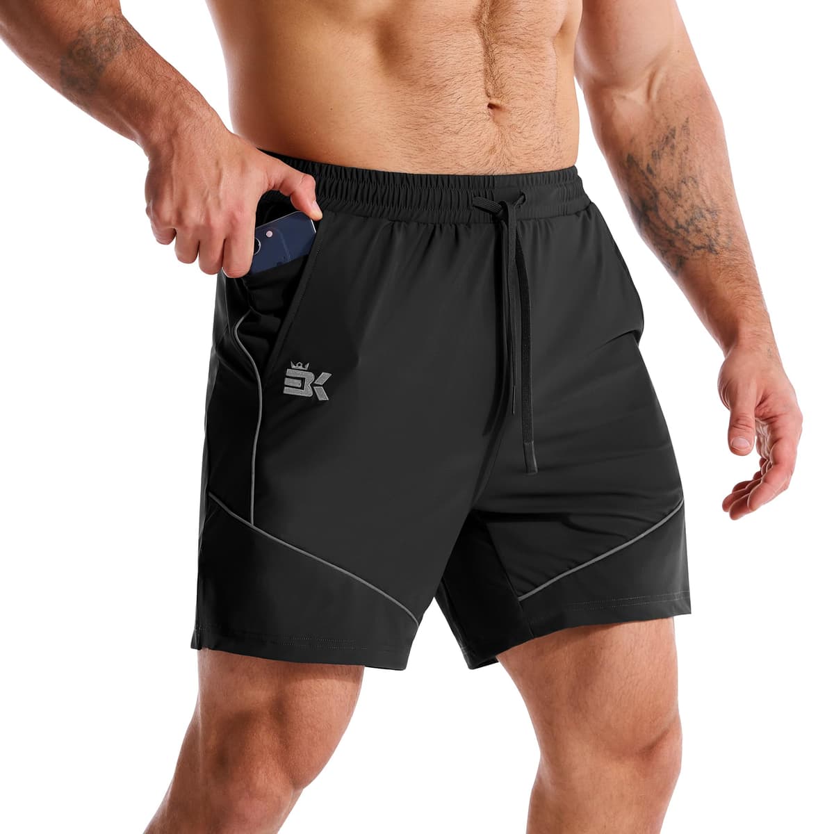 ZENWILL AdiArmor Pantalones Cortos Hombre Deporte Cremallera Pantalón Corto Gym Pantalon Corto Running Secado Rápido