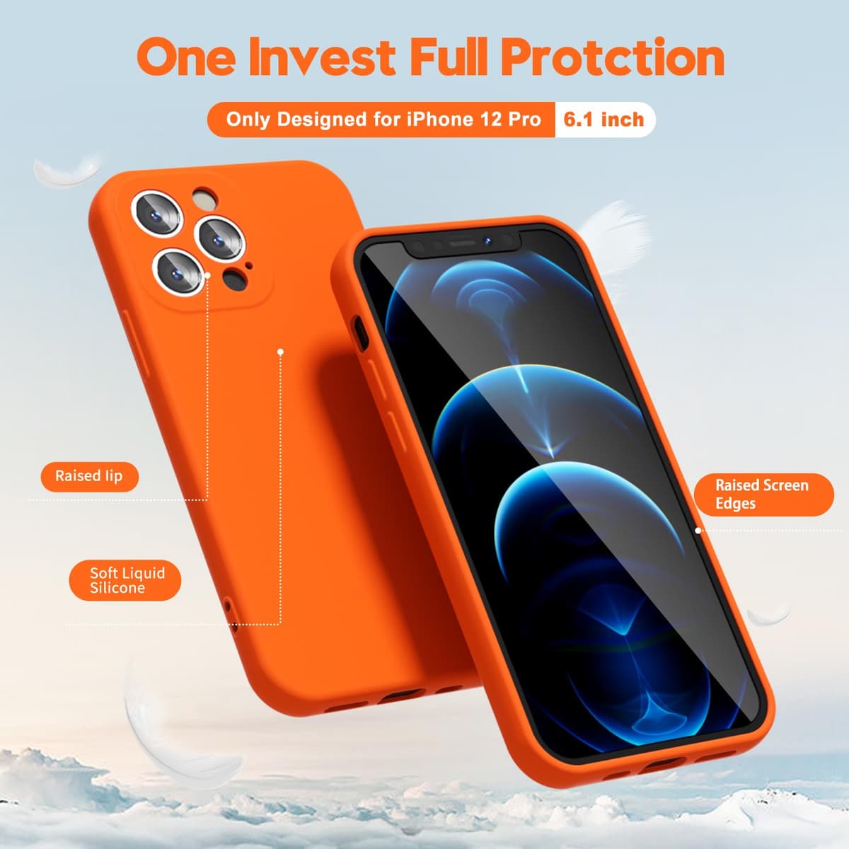 oakxco for iPhone 17 Pro Max Phone Case Liquid Silicone, Cute Thin Slim Grip Soft Rubber Gel for Women Men, Smooth Matte TPU Plain Solid Color Girly Simple Case with Camera Cover, Light Pink — view 1822