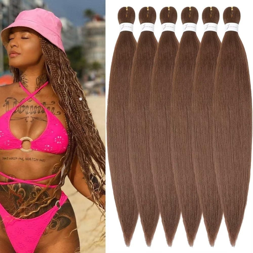YDDM Capelli Per Treccine Africane Azul Extension Treccine Texture Yaki Easy Install per Principianti 26 Pollici 3 Pezzi Capelli Leggeri e Naturali per Box Braids, Twist e Crochet — view 10