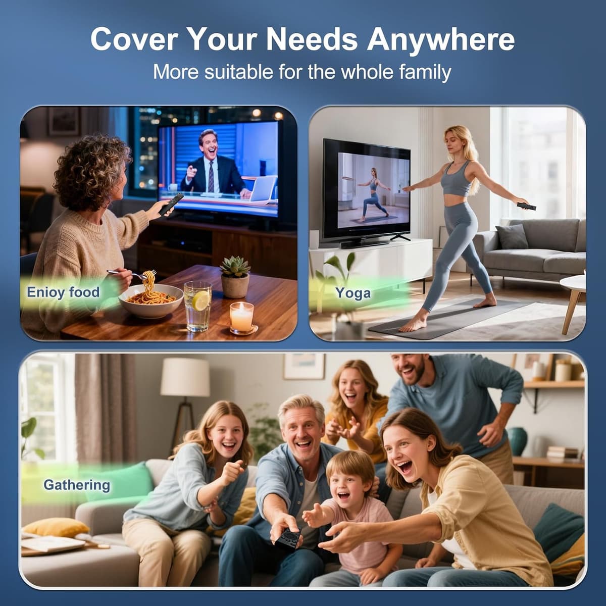 Voice Replacement for Samsung-Smart-TV-Remote, for Samsung Smart TVs with Voice Function with Shortcut Buttons — view 5