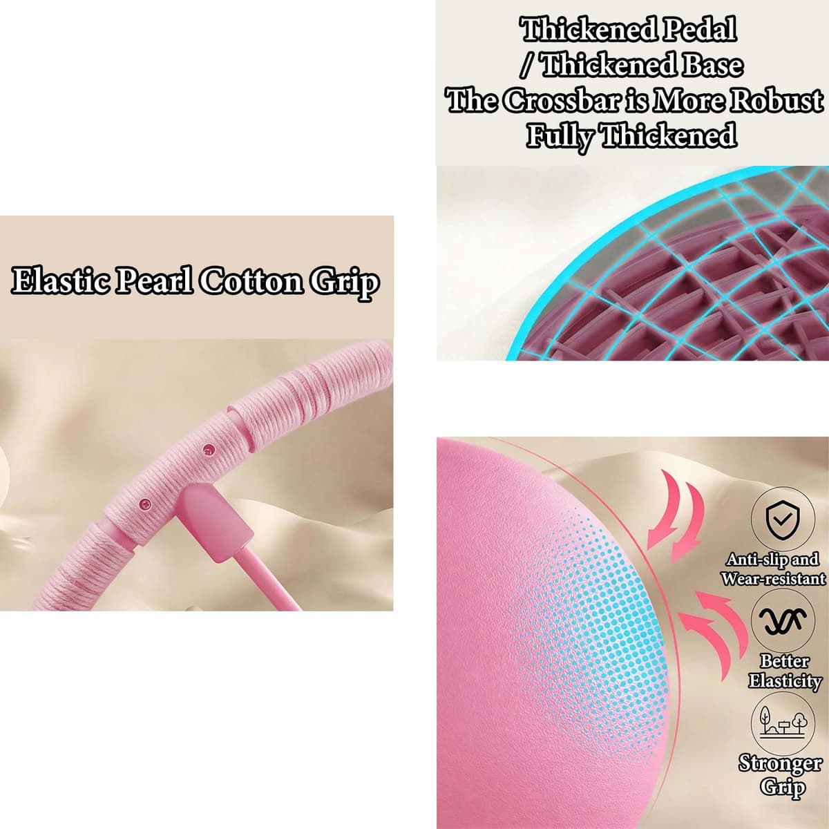 JOYTIX Balón Saltarín Equilibrio Niños, Pogo Ball con Asa, Base Antideslizante, Juguete Interior & Exterior, Deporte y Fitness para Niños y Adultos (Violeta) — view 4