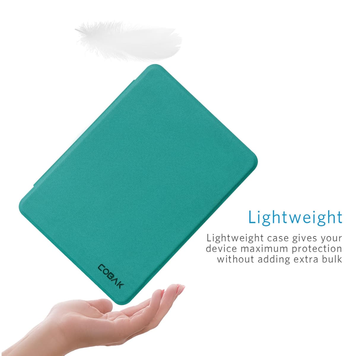 CoBak Case for All-New 7" Kindle Paperwhite(12th generation–2024)/Colorsoft Signature Edition(1st gen–2024)/Signature Edition(12th gen–2024) - PU Leather Cover with Auto Sleep/Wake, Jade — view 5