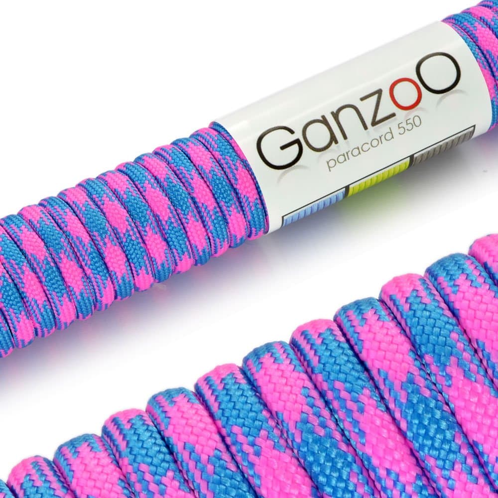 Ganzoo Paracord 550, Cuerda de 4 mm, 30 Metros, Poliéster, Tipo 3-7 Hilos Interiores, Correa de Perro Collar Pulsera, Camping Supervivencia y Cuerda Multiusos, Verde Oscuro — view 12
