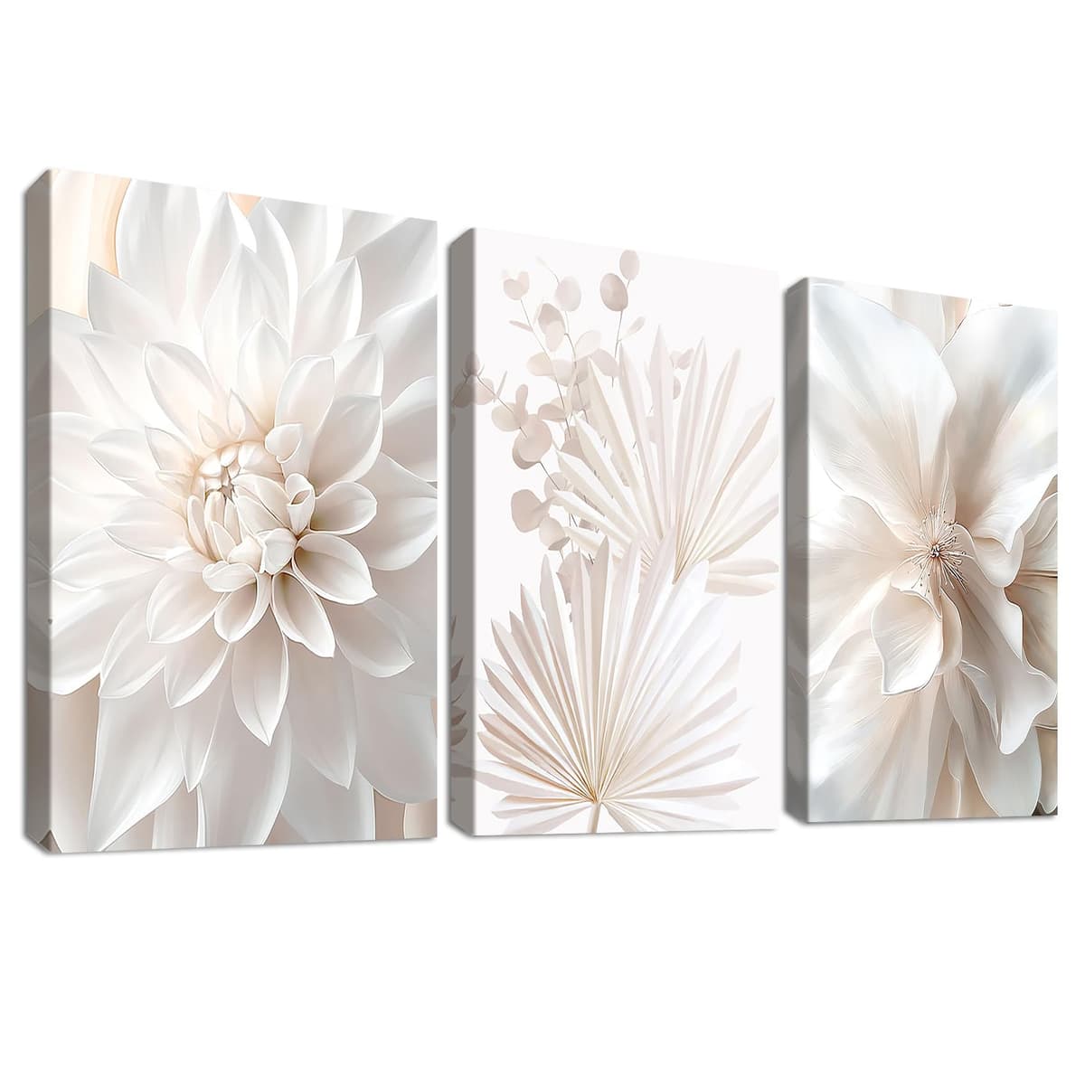 3 Panels Black White Canvas Wall Art Love Home Motivational Quotes Painting on Canvas Print Picture for Living Room Hallway Stairs Bedroom Bathroom Wall Decor Ready To Hang 90x40cm(12"x16"x3pcs) — view 55