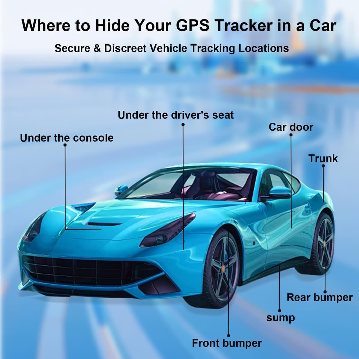 Car GPS Tracker,Magnetic Mini Vehicle Tracker (Compatible with iOS & Android),Real Time Vehicle Tracker,No Monthly Fee,IP68 Waterproof,Car Tracking Device for Car, Truck,Kids,bike,Global Coverage — view 4