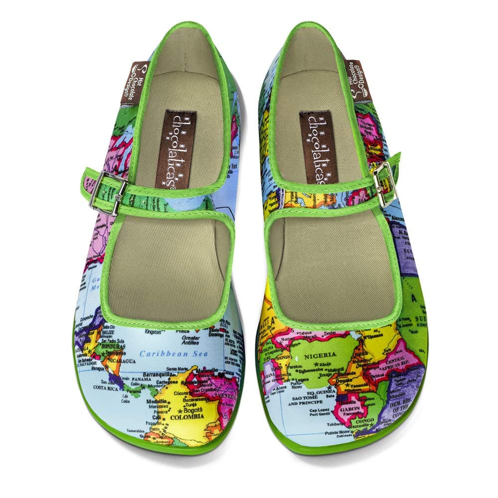 Hot Chocolate Design Chocolaticas Funky Canvas Women's Mary Jane Flat Shoes — view 59