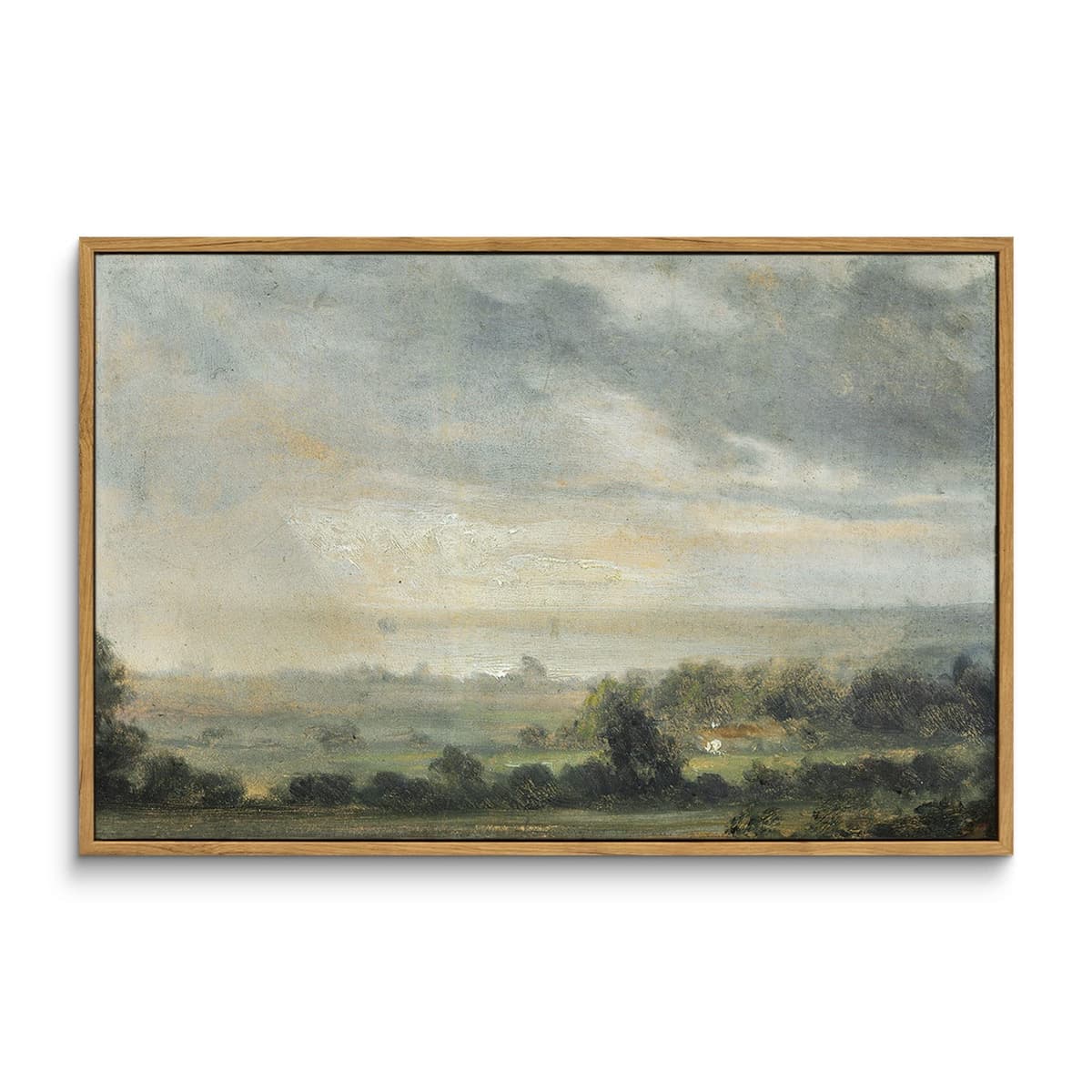 InSimSea Framed Canvas Wall Art, Meadow with Flowers Painting, Landscape for Living Room, Bedroom, Home, Bathroom Decor, 8x10 — view 70