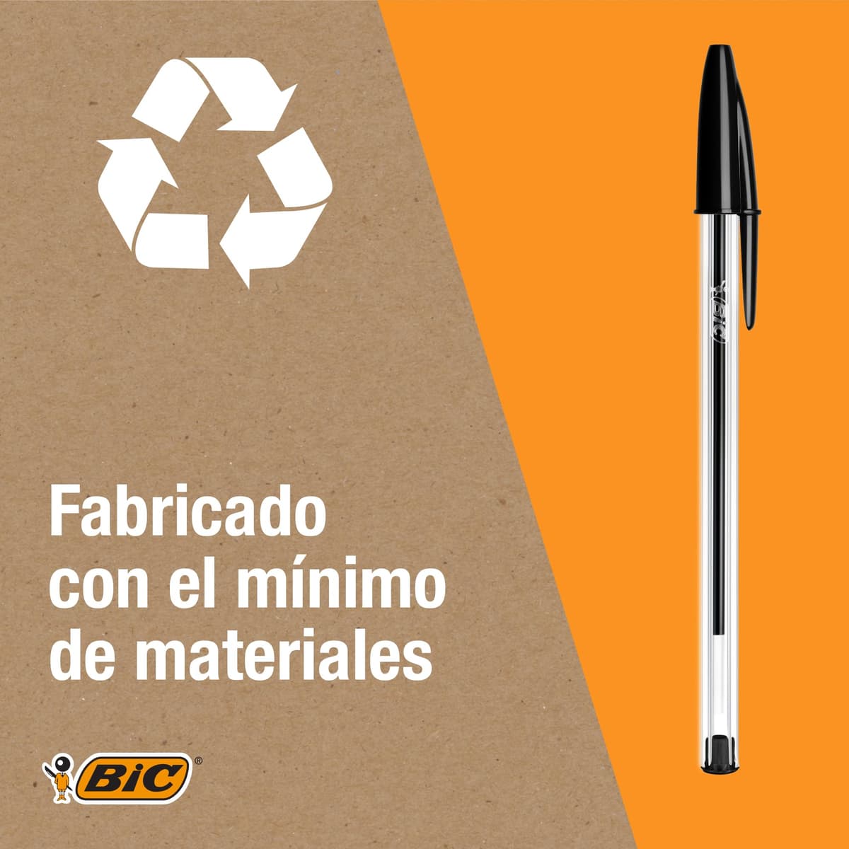 BIC Cristal Original Bolígrafos de Punta Media (1,00 mm) con Tapón y Capuchón a Juego - Azul, Caja de 10 — view 4
