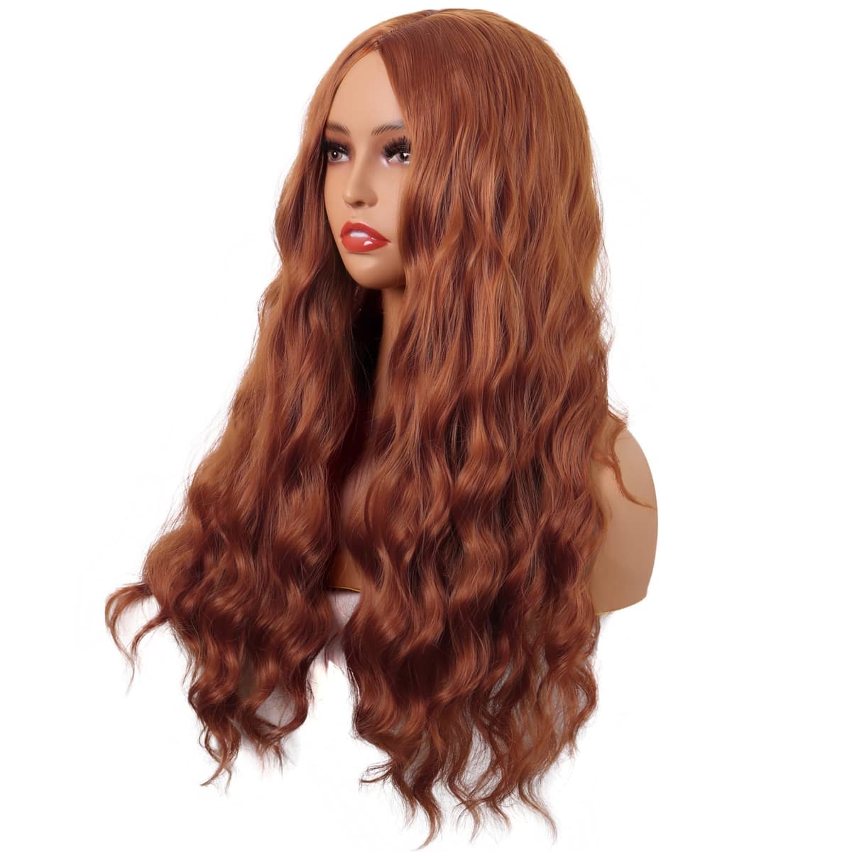 Mapofbeauty 32 Pulgadas/80cm de Luz Rubia Pelo Largo Rizado Ondulado Peluca Cosplay Peluca — view 40