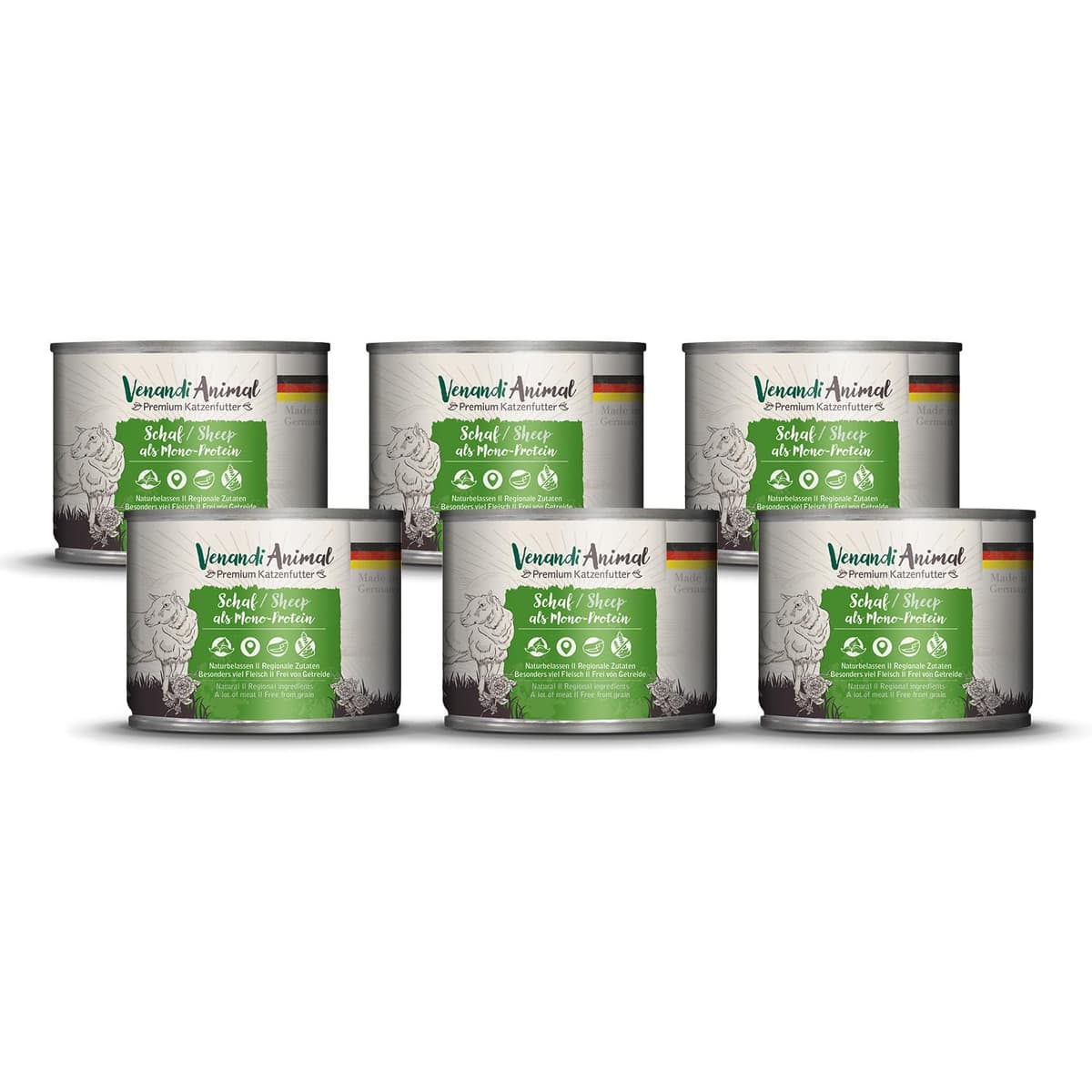 Venandi Animal Premium Cat Food, Horse as Monoprotein, Wet Food, Grain-Free and Natural, Pack of 6 (6 x 200 g) — view 32