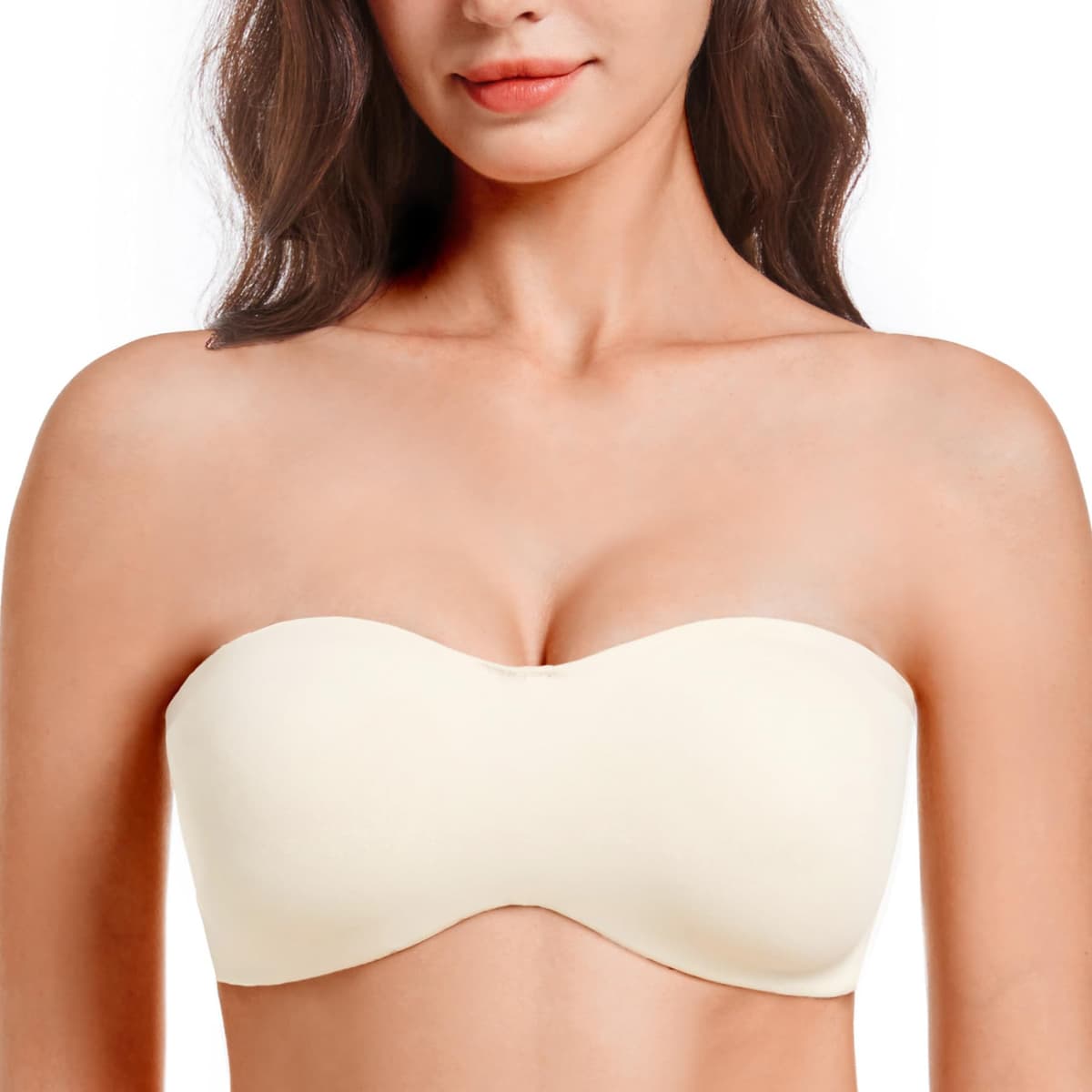 MELENECA Women's Strapless Minimizer Multiway for Large Bust Unlined Seemless Underwire Bandeau Bra — view 26