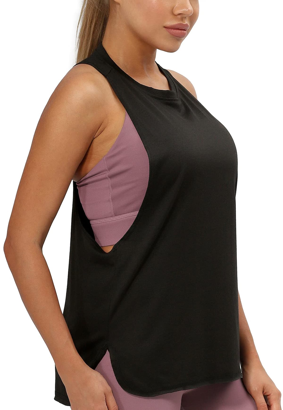 icyzone Sueltas y Ocio Camiseta de Fitness Deportiva de Tirantes para Mujer, Pack de 3 — view 21
