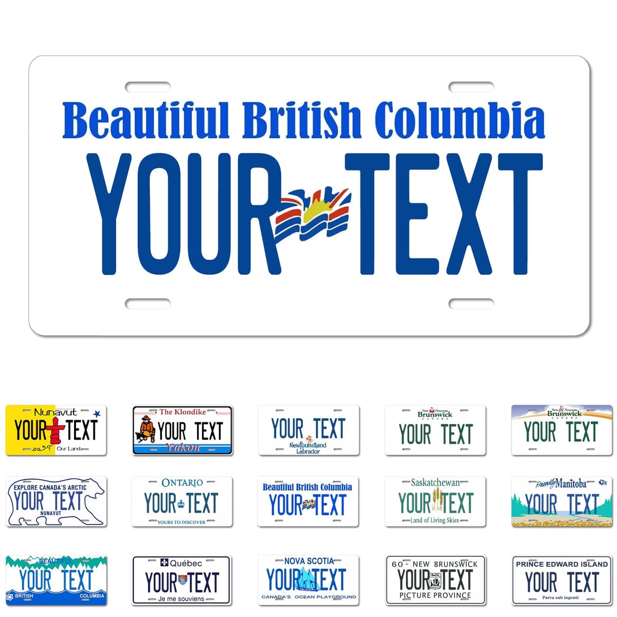 Alberta License Plate, 6"×12" Custom License Plate — view 16