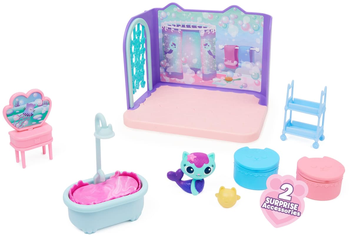 La Casas de Muñecas de Gabby - El Baño de Siregata de Gabby's Dollhouse con 1 Figura, 3 Accesorios, 2 Caja Sorpresa y 3 Muebles - Juguetes Niñas 3 años + — view 5