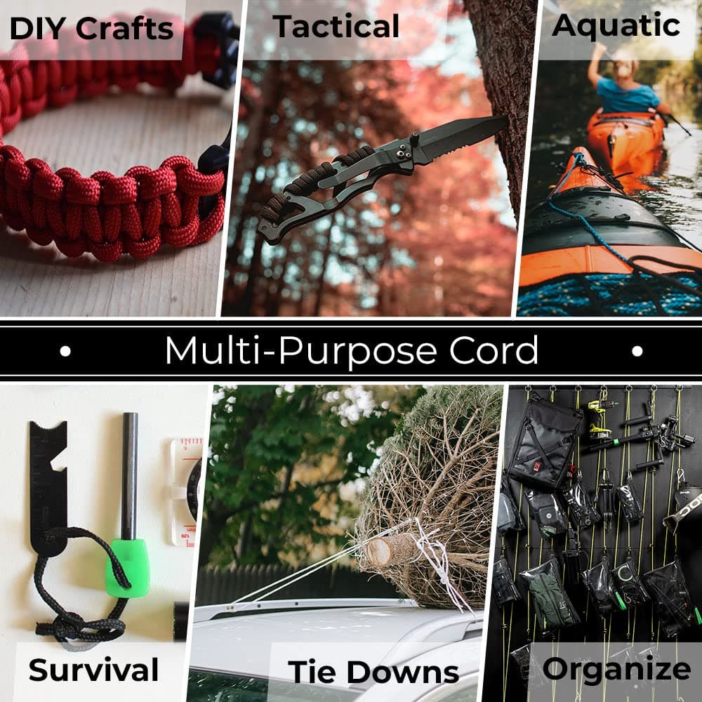 PARACORD PLANET Nylon Paramax 8mm 5/16 Inch Utility Paracord – 6 Lengths and 20 Colors — view 5