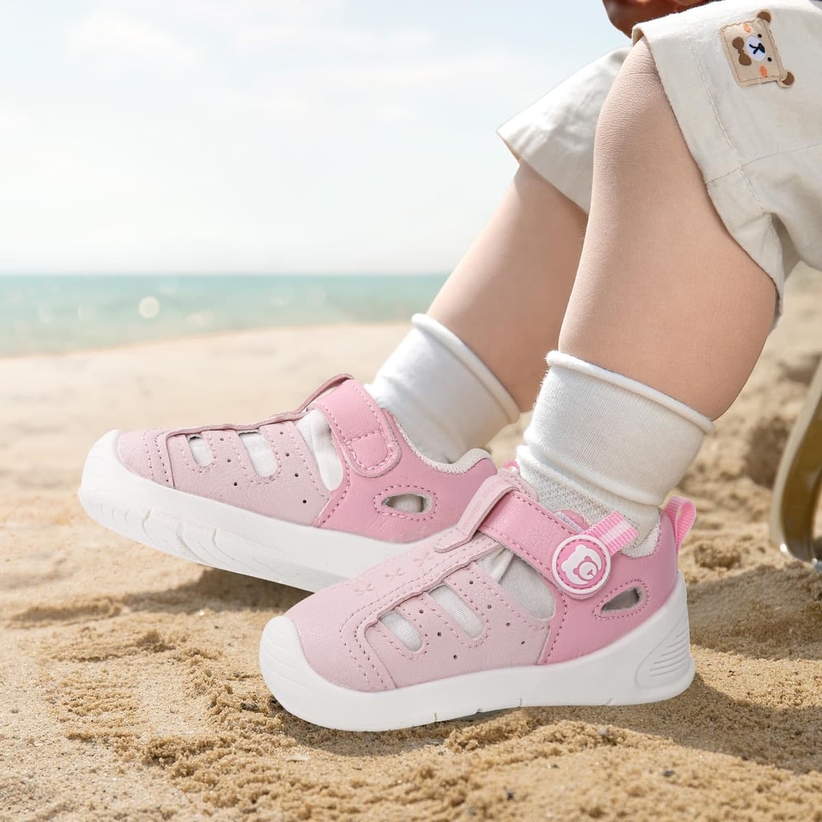 MK MATT KEELY Baby Boys Girls Sandals Toddlers Summer First Walking Shoes Kids Closed Toe Pre Walkers with Anti-Slip Rubber Sole — view 2