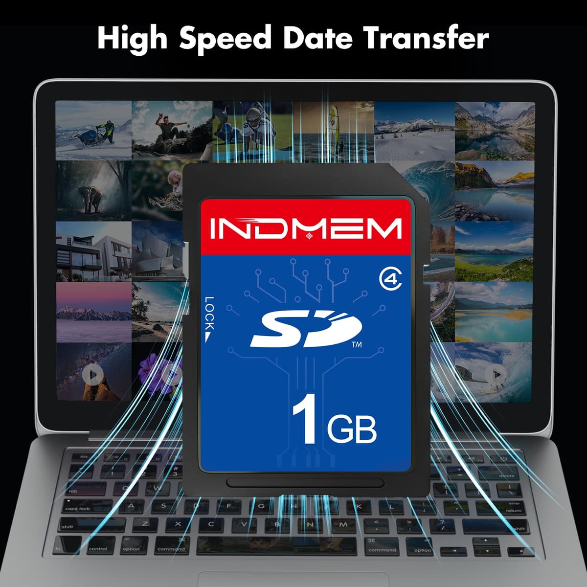 SD Card 1GB Class 4 MLC Secure Digital Flash Memory Card Camera Card 2 Packs — view 4