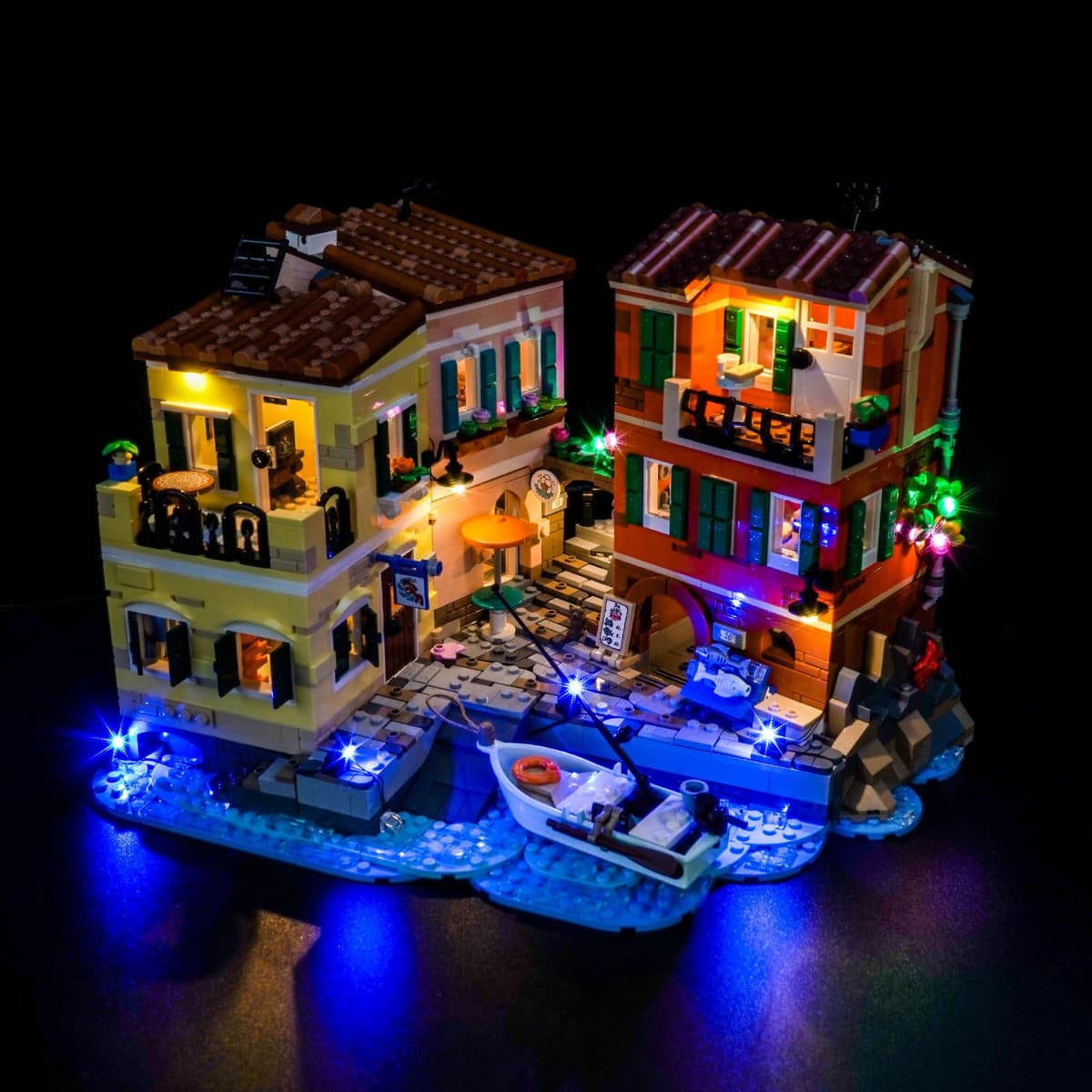 Juego de luces LED compatible con Lego 21359 Riviera italiana (no modelo), juego de iluminación decorativa compatible con Lego Italian Riviera juguete creativo — view 2